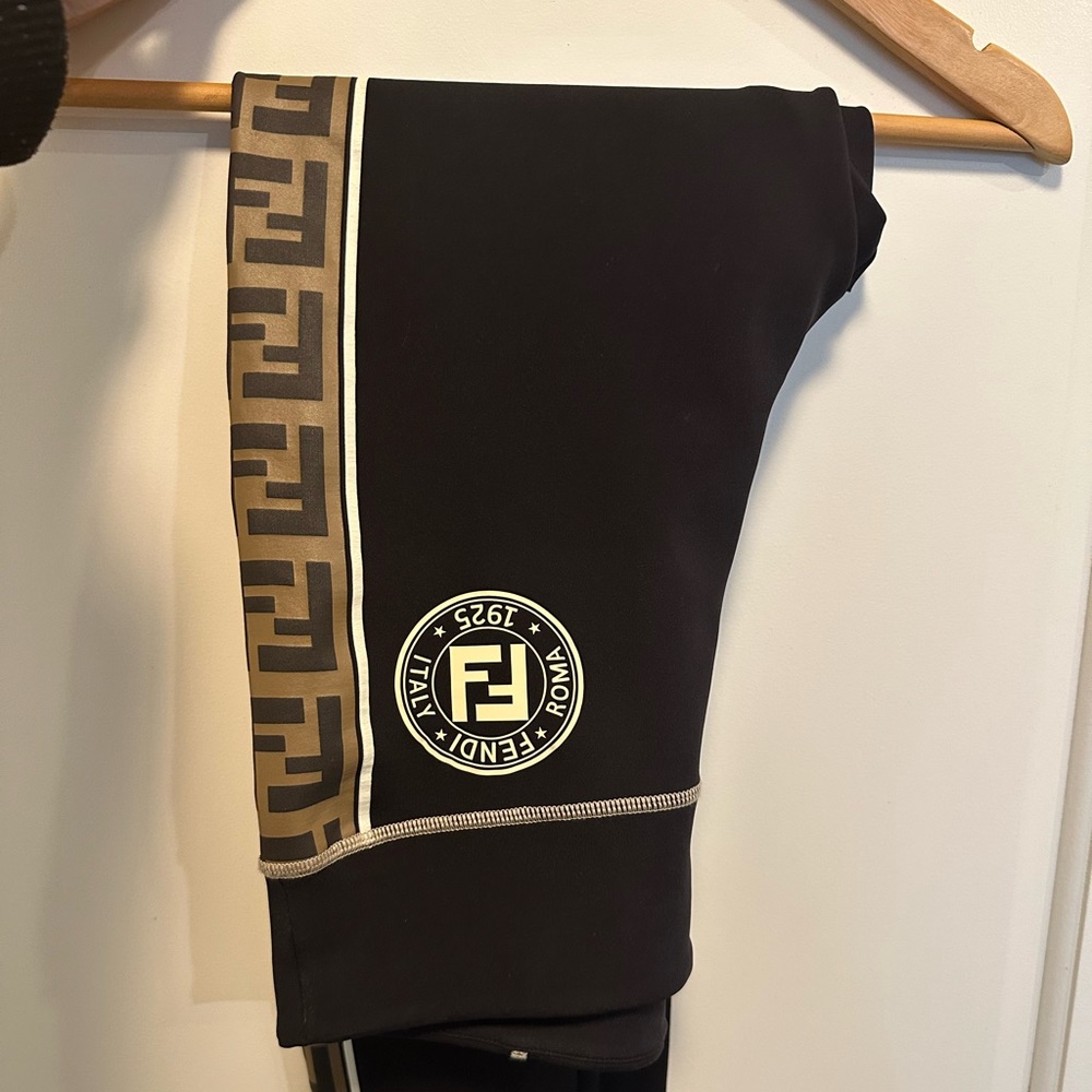 Fendi logo neoprene leggings